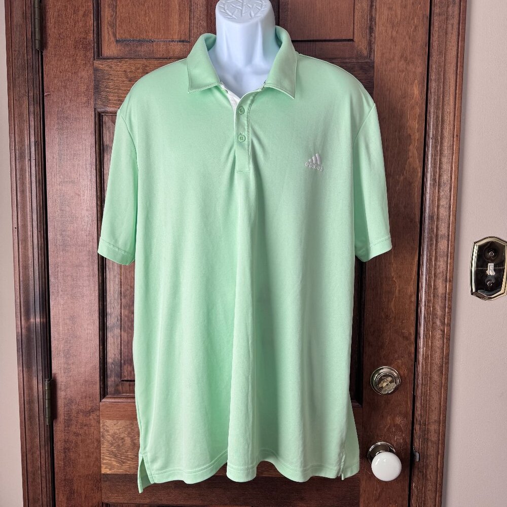 Adidas Light Green Golf Shirt 2X-Large